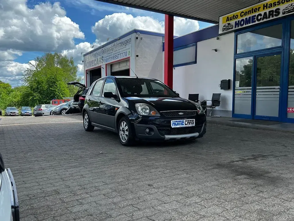 Gebraucht Ford Fiesta 69 PS (50 kW) 2007 Blau Kleinwagen