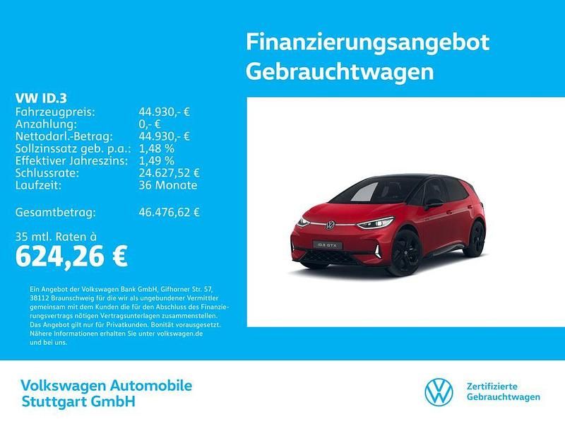 Gebraucht VW ID.3 GTX 239 kW (326 PS) 2025 Rot Kleinwagen