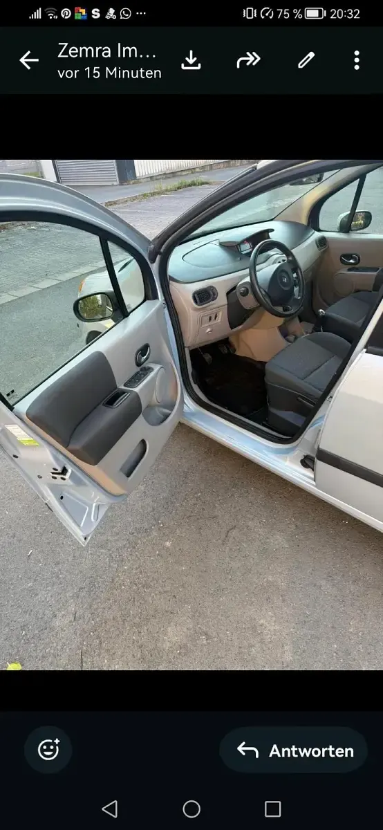 Brugt Renault Modus 90 HK (66 kW) 2005 Grå MPV