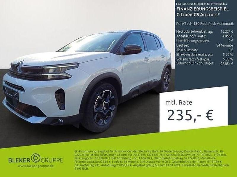 Perlmutt weiß Gebraucht 2023 Citroën C5 Aircross Feel SUV | 20.280 € (Superpreis) - Bild 1/3