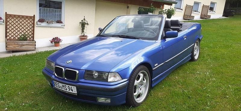 Blau Gebraucht 1997 BMW 328 Cabriolet Sport Line Cabrio | 9.999 € (Superpreis) - Bild 1/4