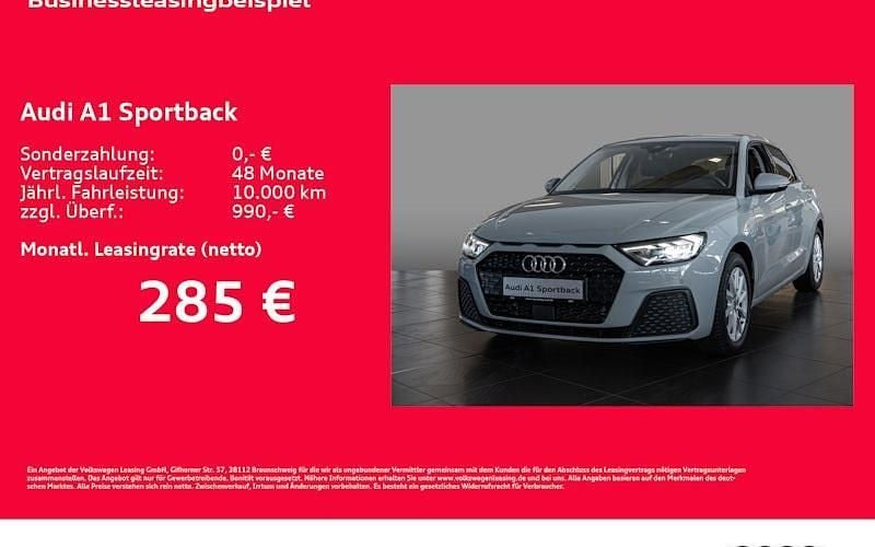 Grau Neu 2025 Audi A1 Sportback Kleinwagen | 27.178 € (Fairer Preis) - Bild 1/4