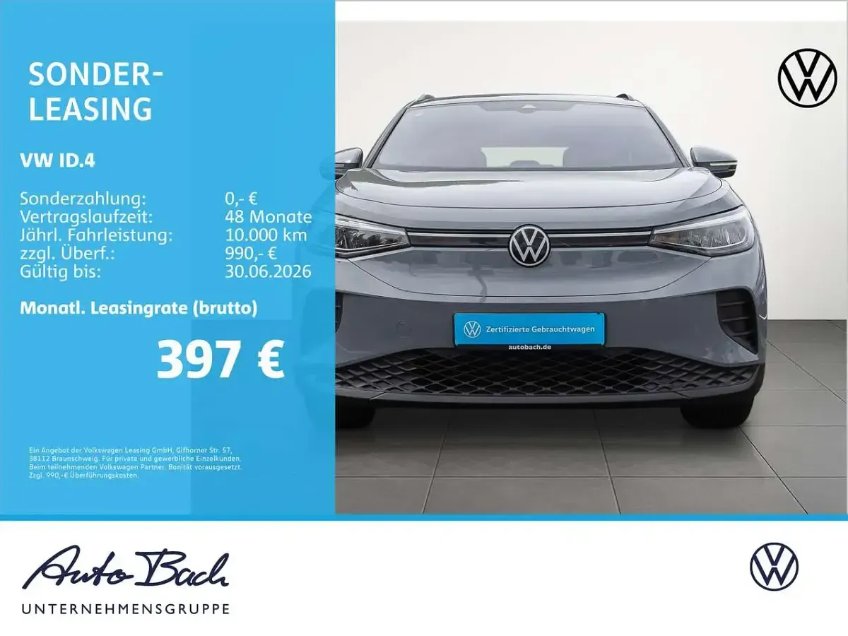 Brugt VW ID.4 Pro Performance 150 kW (204 HK) 2023 Grå SUV