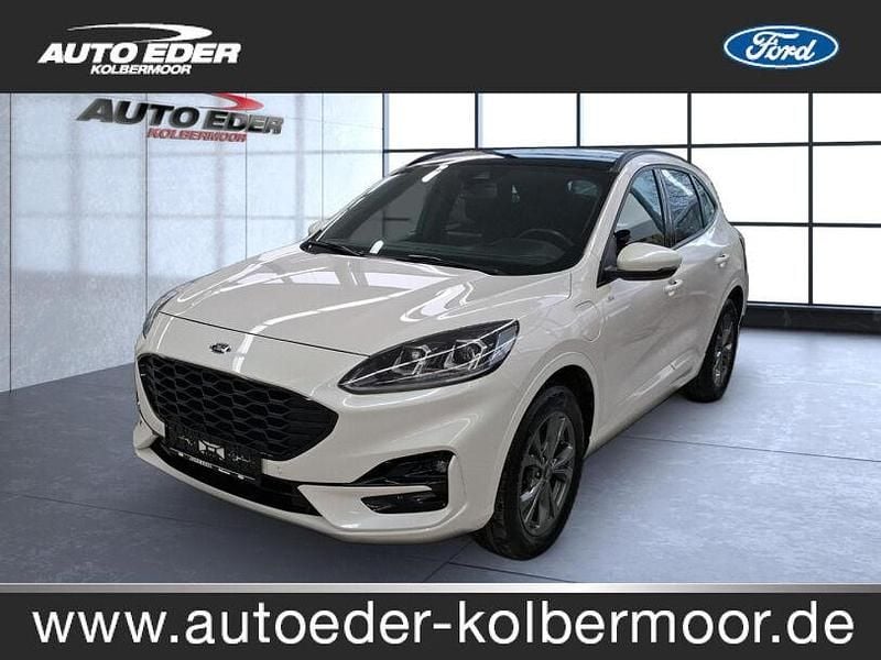 Arktisweiß (metallic) Gebraucht 2022 Ford Kuga ST-Line X SUV | 25.990 € (Fairer Preis) - Bild 1/4