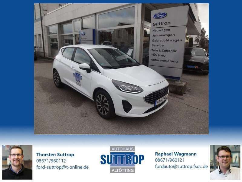 Frozen white Gebraucht 2023 Ford Fiesta Titanium Kleinwagen | 17.900 € (Fairer Preis) - Bild 1/4