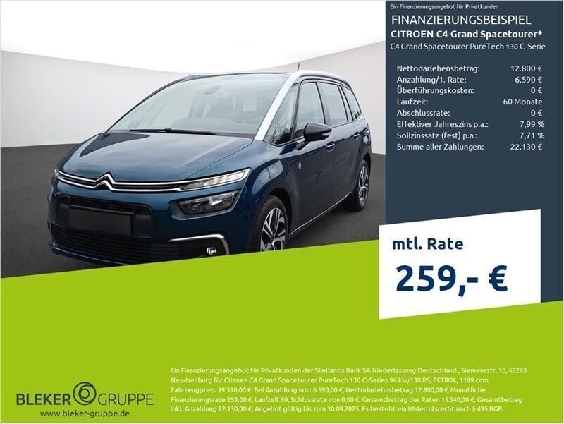 Alchemyblau Gebraucht 2022 Citroën C4 SpaceTourer PureTech Van / Kleinbus | 19.390 € (Fairer Preis) - Bild 1/3