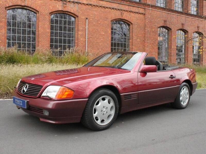 Rot Gebraucht 1991 Mercedes SL500 Cabrio | 42.900 € - Bild 1/4