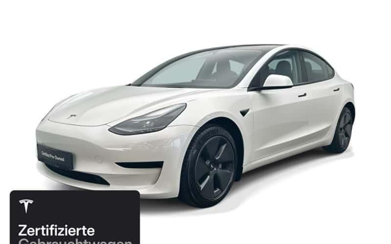 Weiß Gebraucht 2022 Tesla Model 3 RWD Limousine | 29.700 € (Fairer Preis) - Bild 1/4