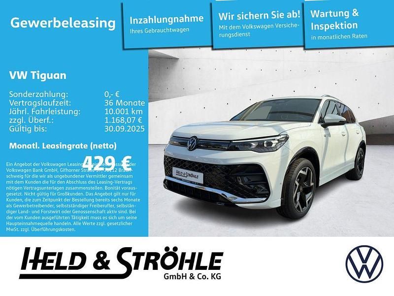 Pure white Neu 2025 VW Tiguan R-line SUV | 55.690 € (Fairer Preis) - Bild 1/4
