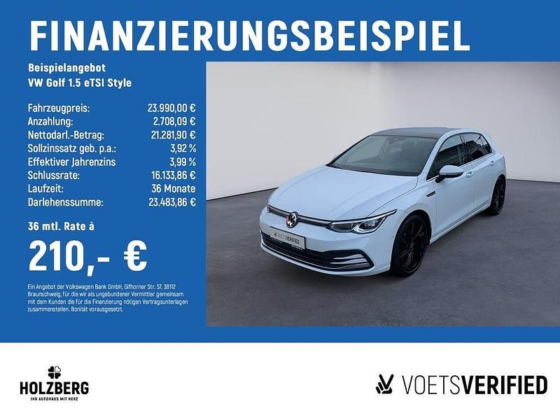 Gebraucht VW Golf VII Style 150 PS (110 kW) 2021 Weiß Kleinwagen