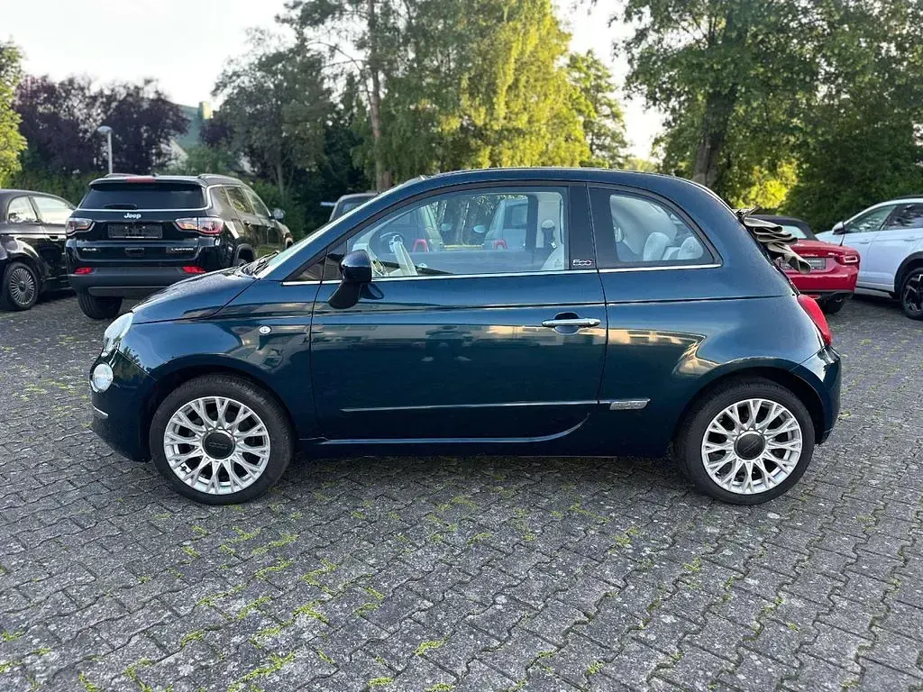 Gebraucht Fiat 500 Lounge 69 PS (50 kW) 2017 Dipinto di blu Cabrio