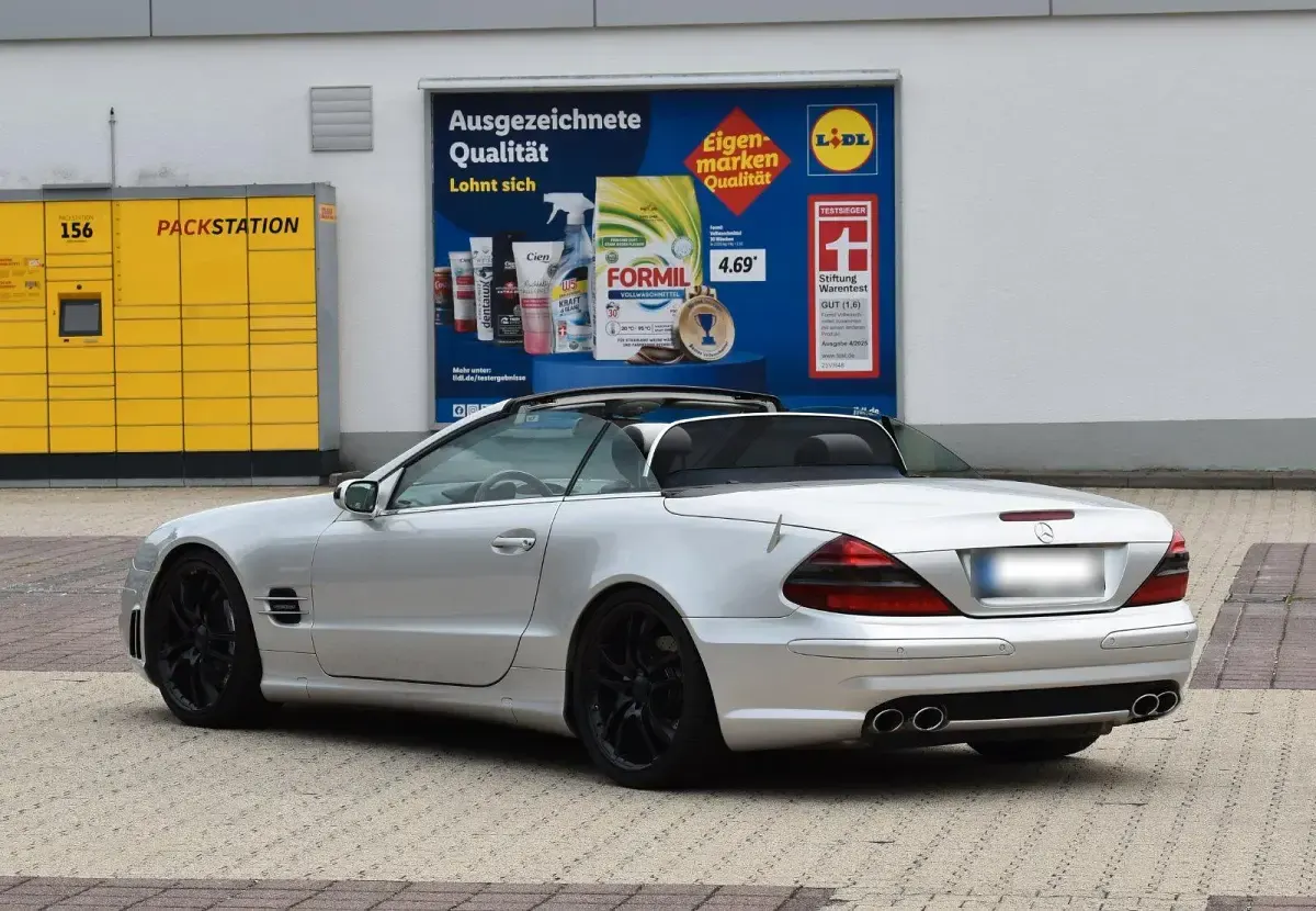 Gebraucht Mercedes SL350 AMG 245 PS (180 kW) 2005 Silber Cabrio