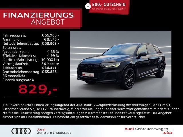Mythosschwarz metallic Gebraucht 2022 Audi SQ7 Ambiente SUV | 66.980 € (Guter Preis) - Bild 1/2