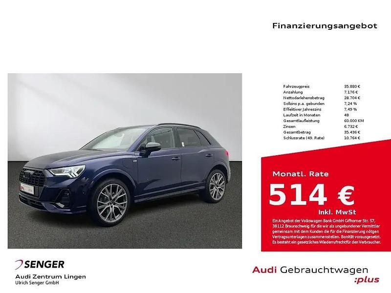 Blau Gebraucht 2022 Audi Q3 S-Line SUV | 35.880 € (Teuer) - Bild 1/1