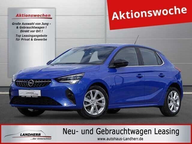 Perl blau (metallic) Gebraucht 2023 Opel Corsa Elegance Limousine | 13.765 € (Superpreis) - Bild 1/4