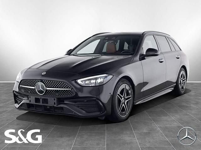 Metalliclack obsidianschwarz Gebraucht 2023 Mercedes C200 Kombi | 44.477 € - Bild 1/4
