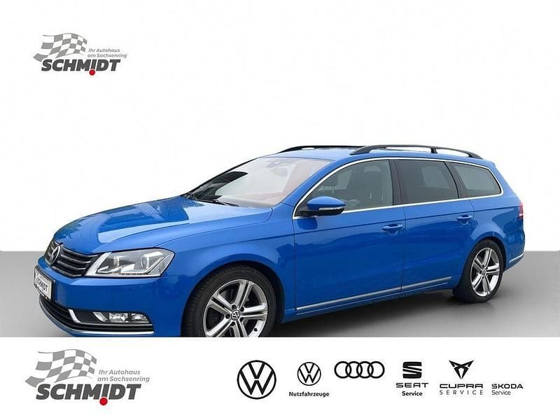Blau Gebraucht 2014 VW Passat Comfortline Kombi | 5.850 € (Superpreis) - Bild 1/4
