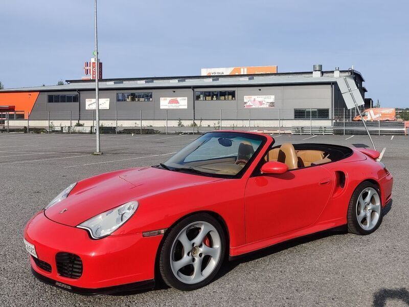 Rot Gebraucht 2004 Porsche 996 Turbo Cabrio | 65.900 € (Teuer) - Bild 1/4