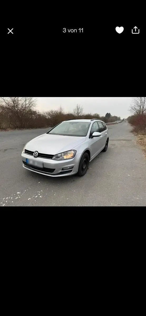 Gebraucht VW Golf VII 105 PS (77 kW) 2014 Silber Kombi