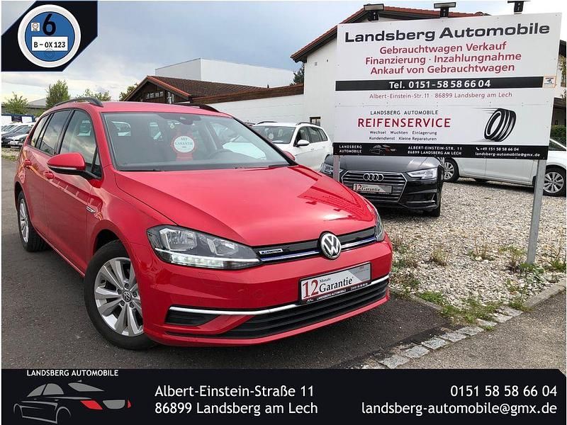 Rot Gebraucht 2019 VW Golf VII Comfortline Kombi | 15.590 € (Fairer Preis) - Bild 1/4