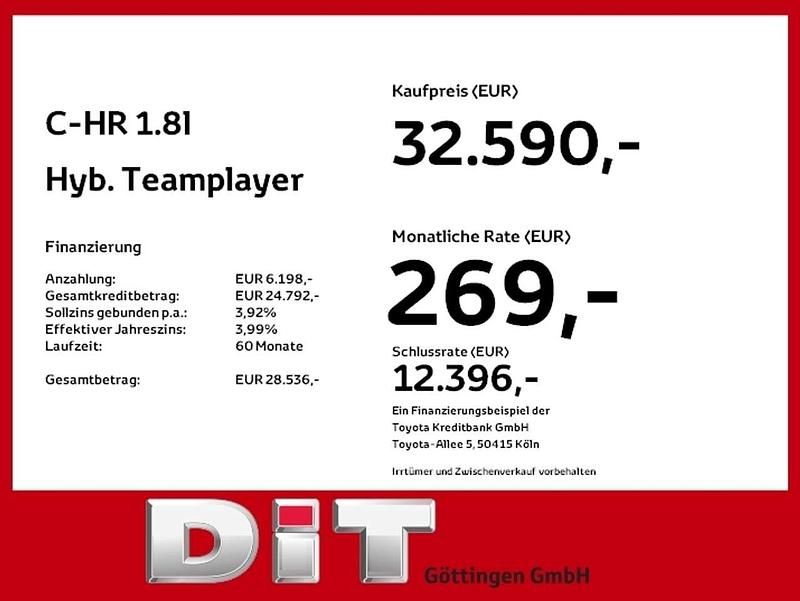 Gebraucht Toyota C-HR 140 PS (102 kW) 2025 Karminarot metallic / schw. da SUV