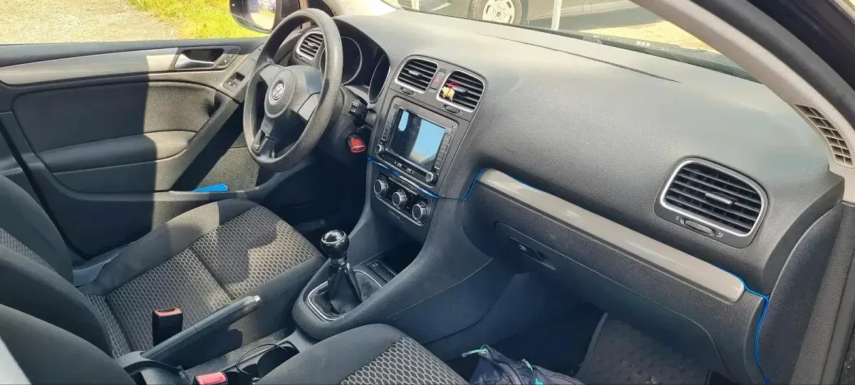 Gebraucht VW Golf VI 2009 Schwarz Kleinwagen