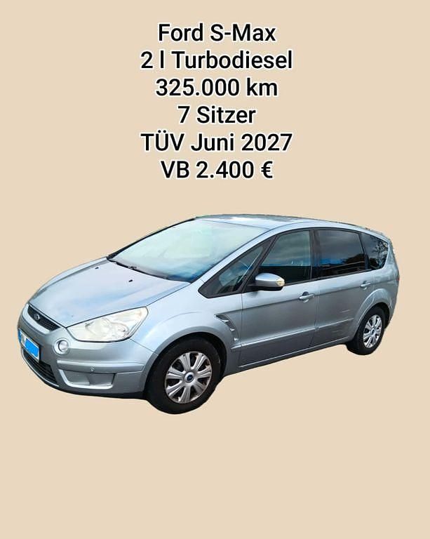 Silber Gebraucht 2009 Ford S-MAX S Van / Kleinbus | 1.980 € (Guter Preis) - Bild 1/4
