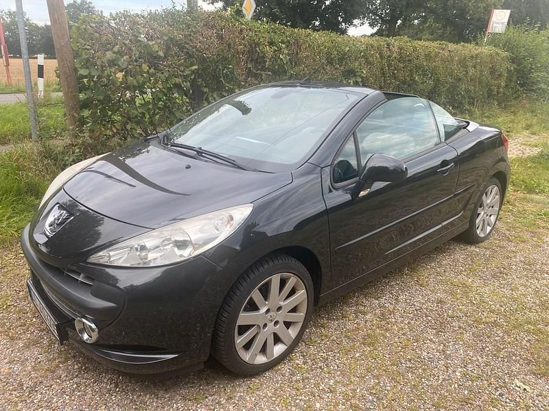 Schwarz Gebraucht 2008 Peugeot 207 CC Cabrio | 1.900 € (Superpreis) - Bild 1/4