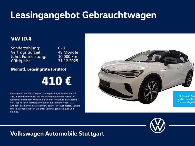 Gletscherweiß metallic/schwarz Gebraucht 2025 VW ID.4 GTX SUV | 41.930 € (Guter Preis) - Bild 1/4
