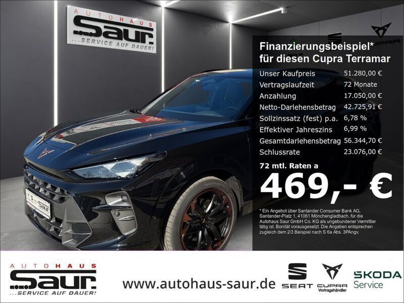 Mythosschwarz (metallic) Neu 2025 Cupra Terramar VZ SUV | 51.280 € (Fairer Preis) - Bild 1/4