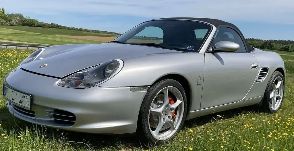 Brugt Porsche Boxster S 260 HK (191 kW) 2003 Sølv Cabriolet