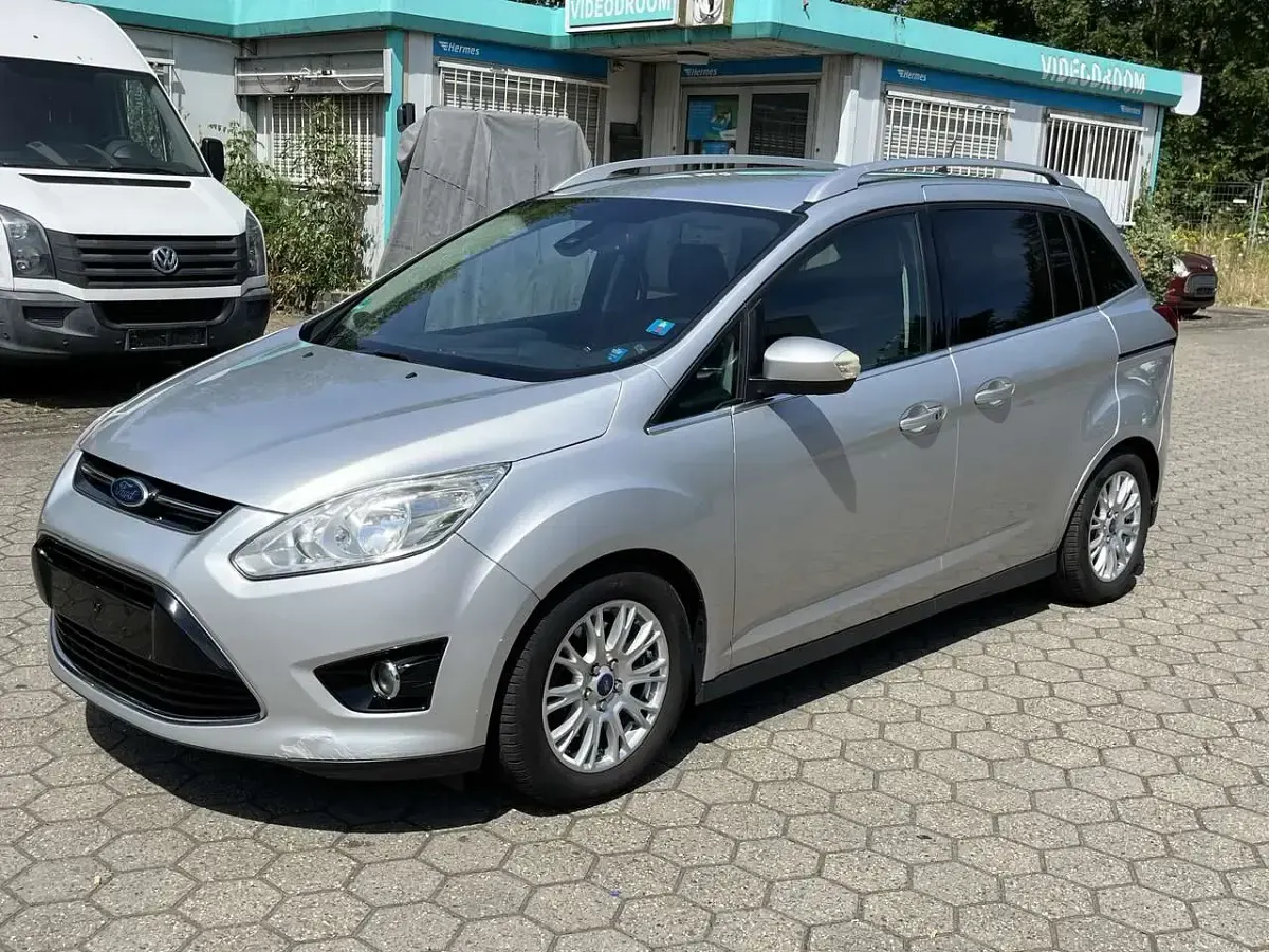 Gebraucht Ford Grand C-Max Titanium 150 PS (110 kW) 2011 Polarsilber metallic Van / Kleinbus