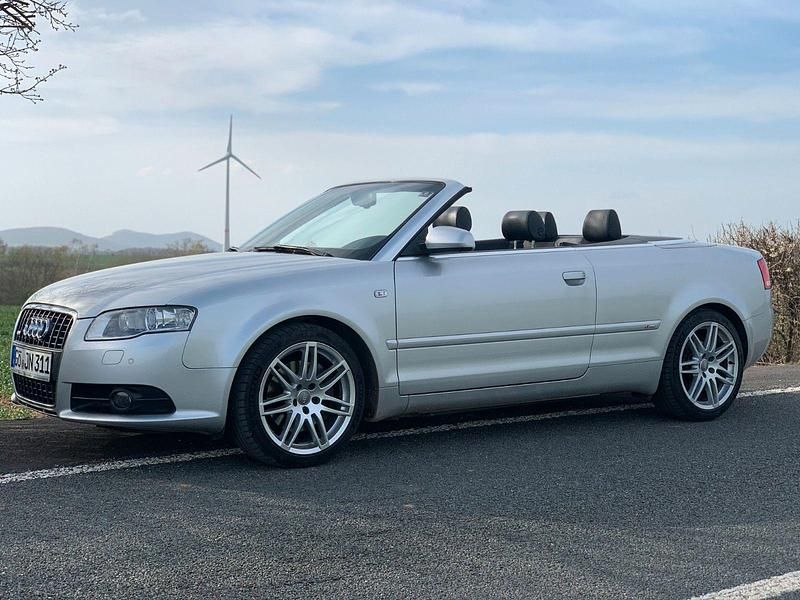 Silber Gebraucht 2007 Audi A4 Cabriolet S-Line Cabrio | 18.799 € - Bild 1/4