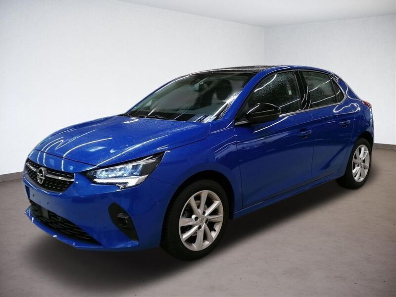 Perl blau (metallic) Gebraucht 2021 Opel Corsa Elegance Kleinwagen | 16.480 € (Teuer) - Bild 1/4