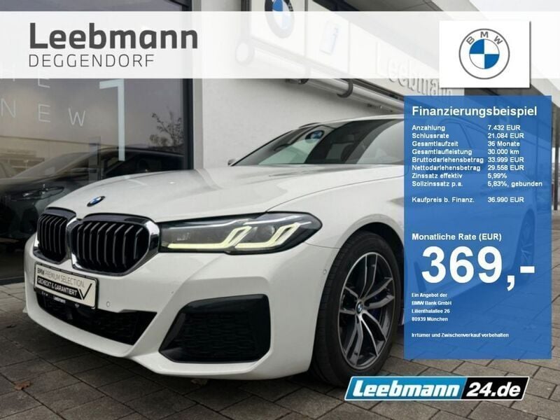 Alpinweiss uni Gebraucht 2021 BMW 540 M Sport Kombi | 36.990 € (Superpreis) - Bild 1/4