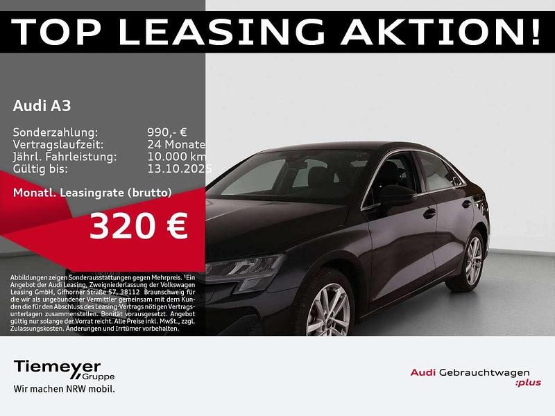 Schwarz Gebraucht 2025 Audi A3 Advanced Limousine | 33.790 € (Guter Preis) - Bild 1/4