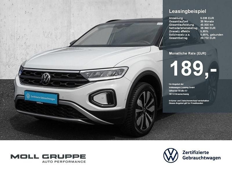 Schwarz Gebraucht 2024 VW T-Roc Life SUV | 26.390 € (Guter Preis) - Bild 1/4