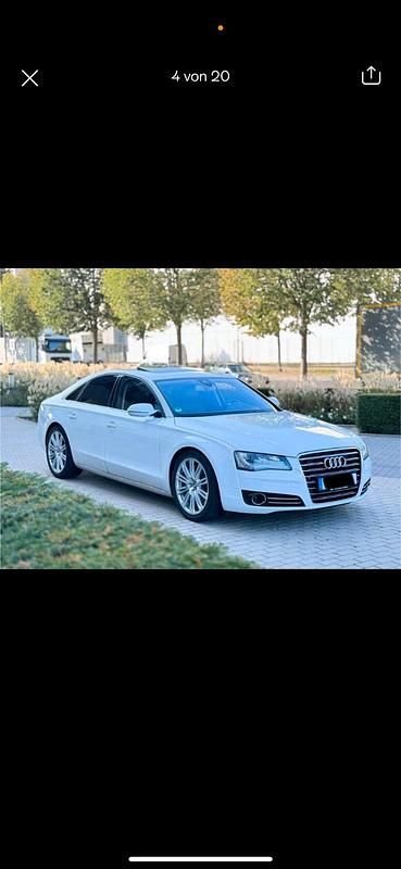 Weiß Gebraucht 2011 Audi A8 Ambiente Limousine | 17.999 € (Etwas zu teuer) - Bild 1/4