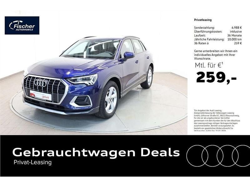 Blau Gebraucht 2024 Audi Q3 Advanced SUV | 35.440 € (Guter Preis) - Bild 1/4