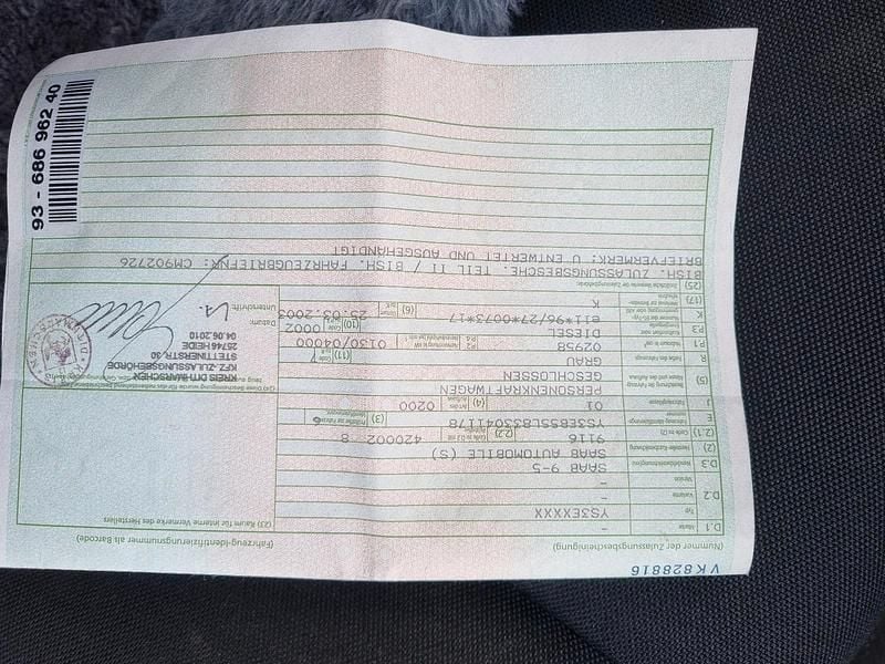 Gebraucht Saab 9-5 2003 Grau Kombi