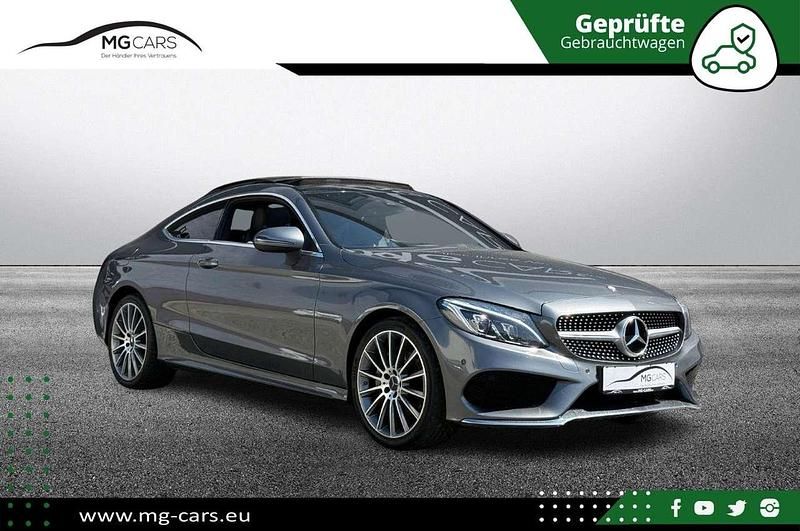 Selenitgrau metalliclack Gebraucht 2016 Mercedes C200 AMG line Coupé | 23.950 € (Etwas zu teuer) - Bild 1/4