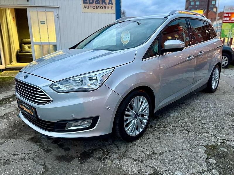 Gebraucht Ford Grand C-Max Titanium 125 PS (91 kW) 2015 Silber Van / Kleinbus