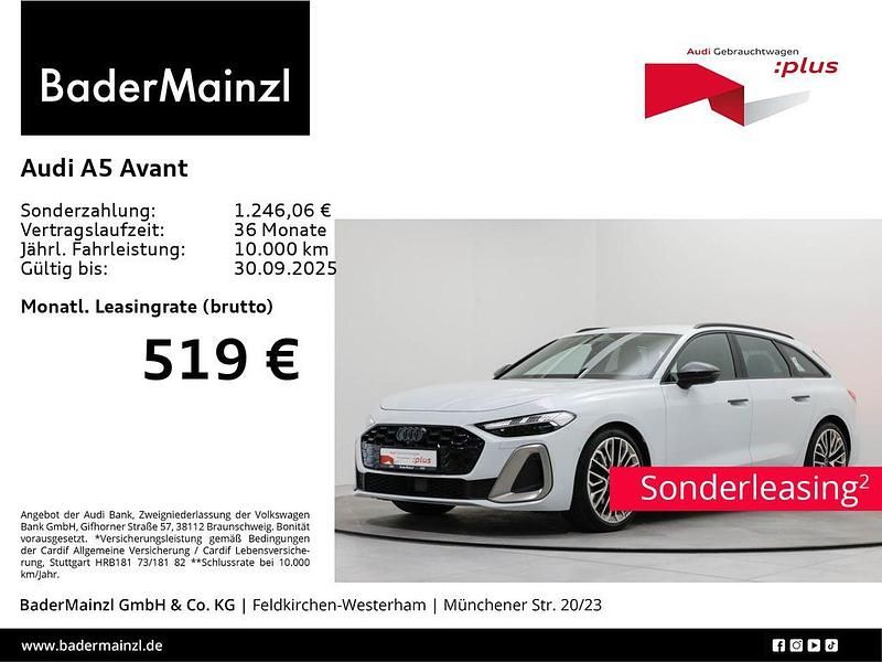 Gletscherweiß metallic (metallic) Gebraucht 2024 Audi A5 Ambiente Coupé | 53.560 € (Fairer Preis) - Bild 1/3