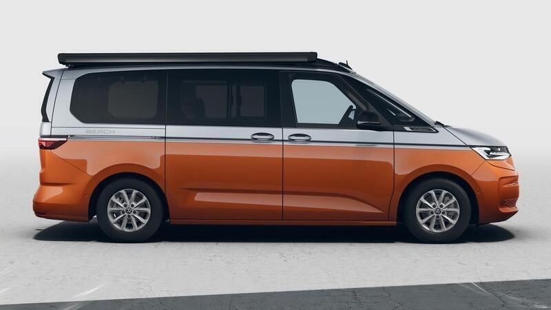 Monosilber /energetic orange metallic dach schwarz Neu 2024 VW T7 Beach Van | 71.670 € - Bild 1/1