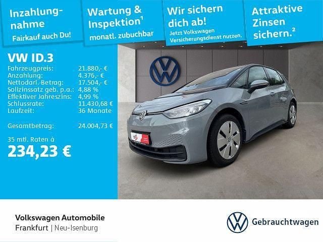 Mondsteingrau/schwarz Gebraucht 2023 VW ID.3 Pro Performance Kleinwagen | 21.880 € (Superpreis) - Bild 1/4