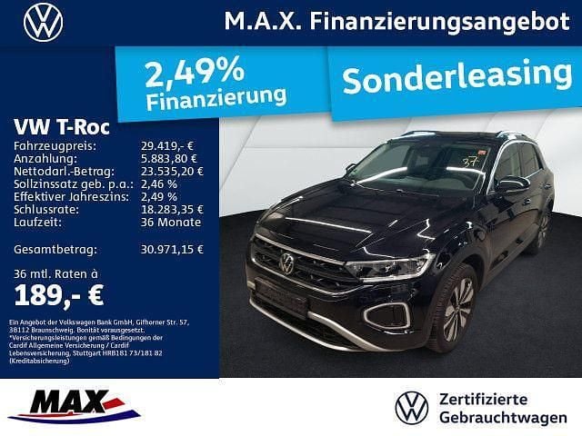 Schwarz Gebraucht 2025 VW T-Roc Goal SUV | 29.419 € (Guter Preis) - Bild 1/3
