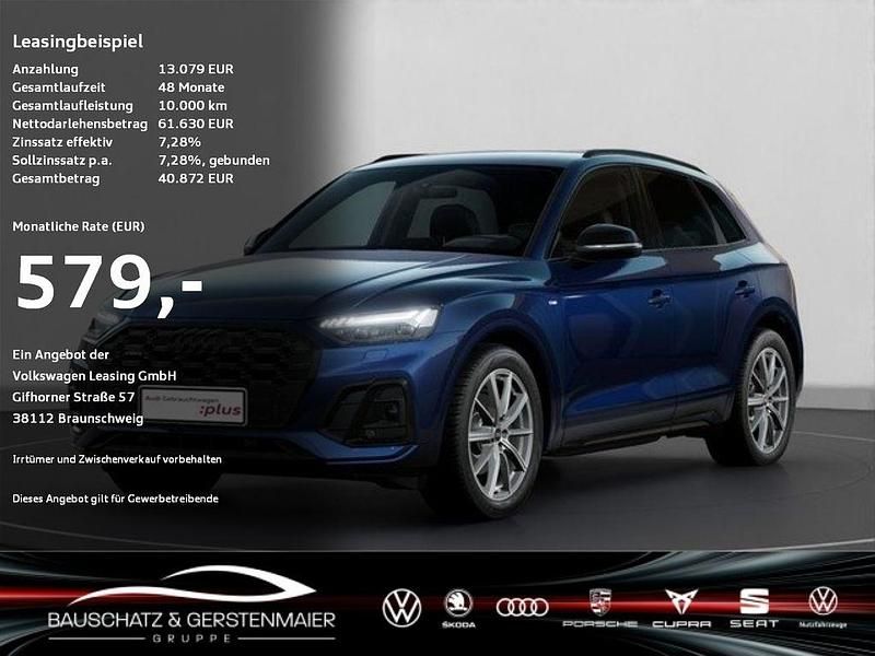 Blau Gebraucht 2024 Audi Q5 S-Line SUV | 61.630 € - Bild 1/4