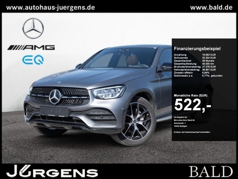 Grau manufaktur lack manufaktur selenitgrau magno Gebraucht 2024 Mercedes GLC300 AMG Coupé | 57.840 € (Superpreis) - Bild 1/4