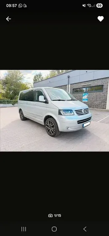 Gebraucht VW Multivan Highline 131 PS (96 kW) 2007 Silber Van / Kleinbus