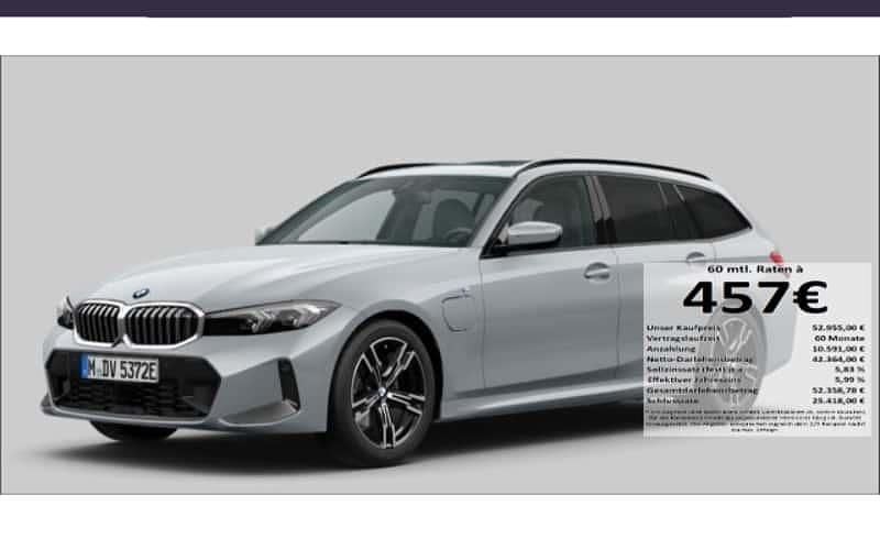 Grau Gebraucht 2025 BMW 330e Comfort Edition Kombi | 52.955 € (Fairer Preis) - Bild 1/4